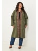 Curvy Lady Übergangsmantel in Khaki