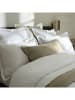 maison héritage PARIS Satin-Bettwäsche-Set "Paris" in Weiß/ Taupe