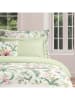 maison héritage PARIS Satin-Bettwäsche-Set "Fleurs De La Forêt" in Grün/ Rosa/ Lila