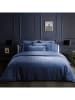 maison héritage PARIS 2-delige set: satijnen kussenslopen "Dobby" blauw