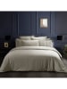 maison héritage PARIS Satin-Bettwäsche-Set in Taupe
