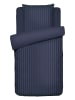 maison héritage PARIS Satijnen beddengoedset "Dobby" donkerblauw
