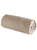 maison héritage PARIS Satin-Spannbettlaken in Taupe