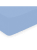 maison héritage PARIS Satynowe prześcieradło w kolorze błękitnym na gumce