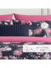 maison héritage PARIS Satijnen beddengoedset "Eclat nocturne" donkerblauw/roze