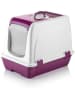 Paws&Whiskers Kattenbak paars/wit - (B)39,5 x (H)55 x (D)57 cm