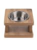 Paws&Whiskers 2-delige voerbakset lichtbruin - (B)22 x (H)8 x (D)22 cm