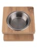 Paws&Whiskers 2-delige voerbakset lichtbruin - (B)22 x (H)8 x (D)22 cm