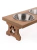 Paws&Whiskers 3-delige voerbakset lichtbruin- (B)37 x (H)6 x (D)17 cm