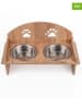 Paws&Whiskers 3tlg. Napfset in Hellbraun - (L)21 x (B)37 cm