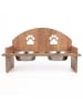 Paws&Whiskers 3tlg. Napfset in Hellbraun - (L)21 x (B)37 cm