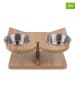 Paws&Whiskers 3tlg. Napfset in Hellbraun - (B)32 x (H)8 x (T)25 cm