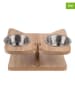 Paws&Whiskers 3tlg. Napfset in Hellbraun - (B)32 x (H)8 x (T)25 cm