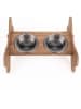 Paws&Whiskers 3tlg. Napfset in Hellbraun - (B)38 x (H)20 cm
