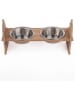 Paws&Whiskers 3tlg. Napfset in Hellbraun - (B)38 x (H)20 cm