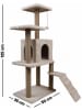 Paws&Whiskers Kratzbaum "Arden" in Beige - (B)50 x (H)125 x (T)35 cm