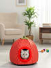Paws&Whiskers Kattenhut rood