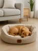 Paws&Whiskers Tierbett ''Coco'' in Grau/ Beige