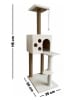 Paws&Whiskers Kratzbaum "Orion" in Creme - (B)35 x (H)115 x (T)50 cm