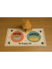 Paws&Whiskers Voerbakmat beige/oranje/blauw - (L)40 x (B)70 cm