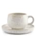 Salt and Pepper 4er-Set: Tassen "Curvy'' in Weiß/ Beige - 80 ml