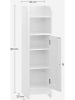 Songmics Badkamerkast wit - (B)18 x (H)80 x (D)20 cm