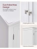 Songmics Badschrank in Weiß - (B)60 x (H)110 x (T)30 cm