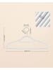 Songmics 50-delige set: kledinghangers wit/zilverkleurig - (B)43,5 x (H)22,5 cm