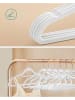 Songmics 50-delige set: kledinghangers wit/roségoudkleurig - (B)43,5 x (H)22,5 cm