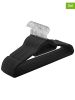 Songmics 20-delige set: kledinghangers zwart/zilverkleurig - (B)43,5 x (H)22,5 cm