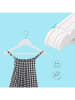 Songmics 20-delige set: kledinghangers wit/zilverkleurig - (B)35 x (H)20 cm