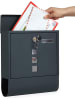 Songmics Briefkasten in Anthrazit - (B)30,5 x (H)33,3 x (T)9,5 cm