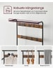 Songmics Standgarderobe in Schwarz/ Braun - (B)77 x (H)183 x (T)33,7 cm