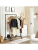 Songmics Garderoba stojąca w kolorze czarnym na ubrania - 100 x 162 x 59 cm