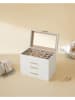 Songmics Sieradenkastje wit - (B)25,1 x (H)21,5 x (D)15,3 cm