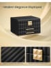 Songmics Schmuckkasten in Schwarz - (B)24 x (H)15,8 x (T)21,5 cm