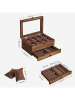 Songmics Horlogekastje bruin - (B)27 x (H)13 x (D)20 cm