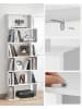 Songmics Bücherregal in Weiß - (B)70 x (H)190,5 x (T)24 cm