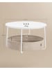 Songmics Salontafel beige/wit - (H)45 x Ø 75 cm