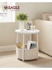 Songmics Beistelltisch in Weiß/ Beige - (H)45 x Ø 50 cm