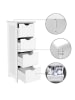 Songmics Badschrank in Weiß - (B)30 x (H)82 x (T)30 cm