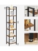 Songmics Bücherregal in Schwarz/ Braun - (B)40 x (H)187,5 x (T)30 cm