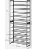 Songmics Schoenenkast zwart - (B)92,5 x (H)223 x (D)30,7 cm
