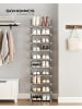 Songmics Schoenenkast lichtgrijs - (B)45 x (H)174 x (D)30 cm