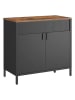 Songmics Sideboard grijs/bruin - (B)80 x (H)76 x (D)40 cm