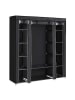 Songmics Kleiderschrank in Schwarz - (B)150 x (H)175 x (T)45 cm