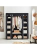 Songmics Kleiderschrank in Schwarz - (B)150 x (H)175 x (T)45 cm