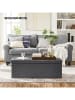 Songmics Aufbewahrungsbank in Grau - (B)110 x (H)38 x (T)38 cm