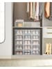 Songmics 18-delige set: schoenenboxen transparant - (B)23 x (H)14,3 x (D)33,5 cm