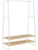 Songmics Kleiderständer in Weiß/ Hellbraun - (B)100 x (H)160 x (T)45 cm